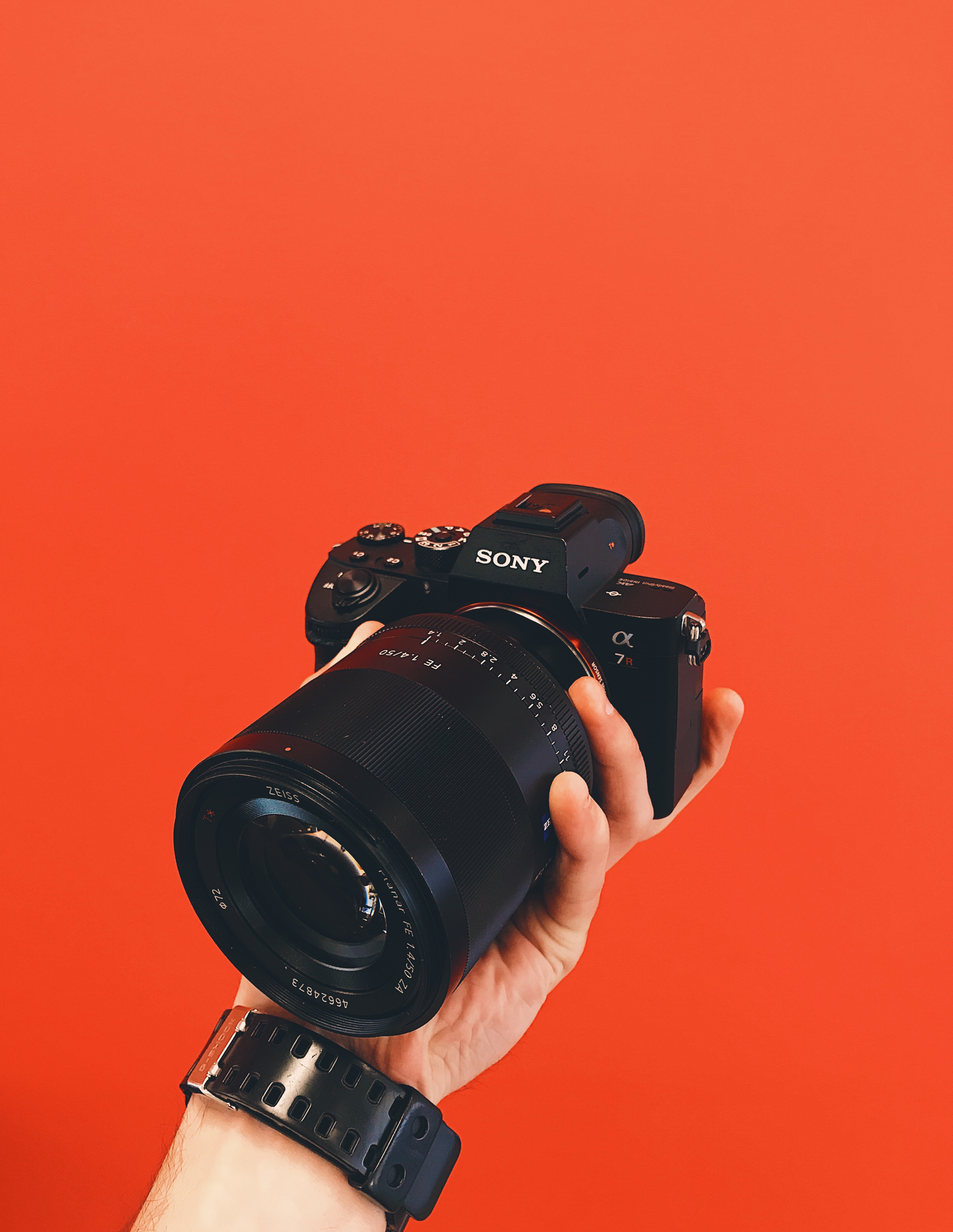 Holding Camera